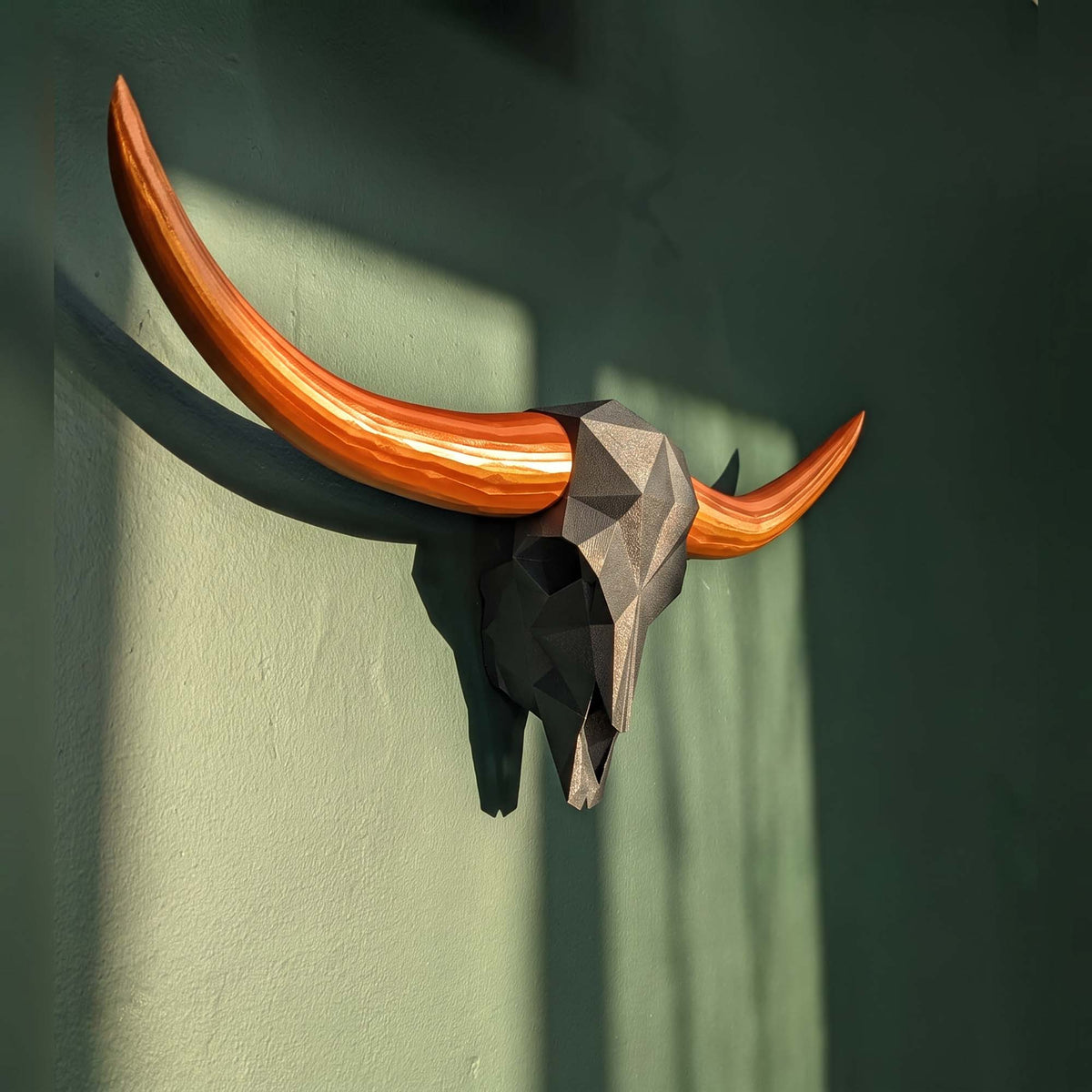 ADG42 Modern Large Steer Skull and Horns Wall Art | 30"