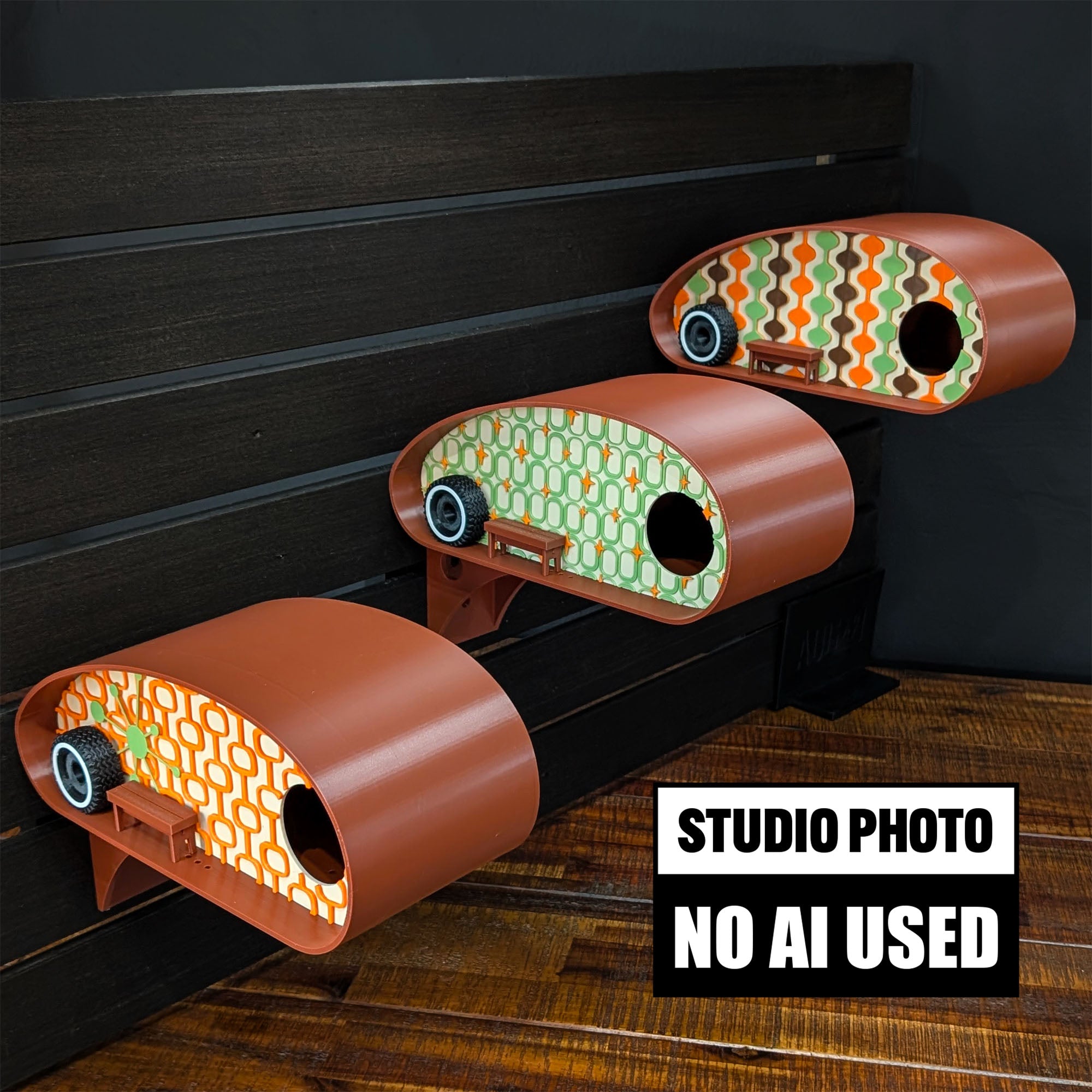ADG42 Mid-Century Birdhouses | Retro RV Park Collection