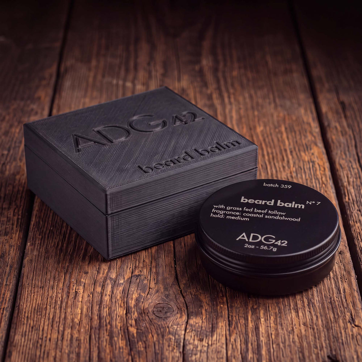 ADG42 All-Natural Beef Tallow Beard Balm - Coastal Sandalwood