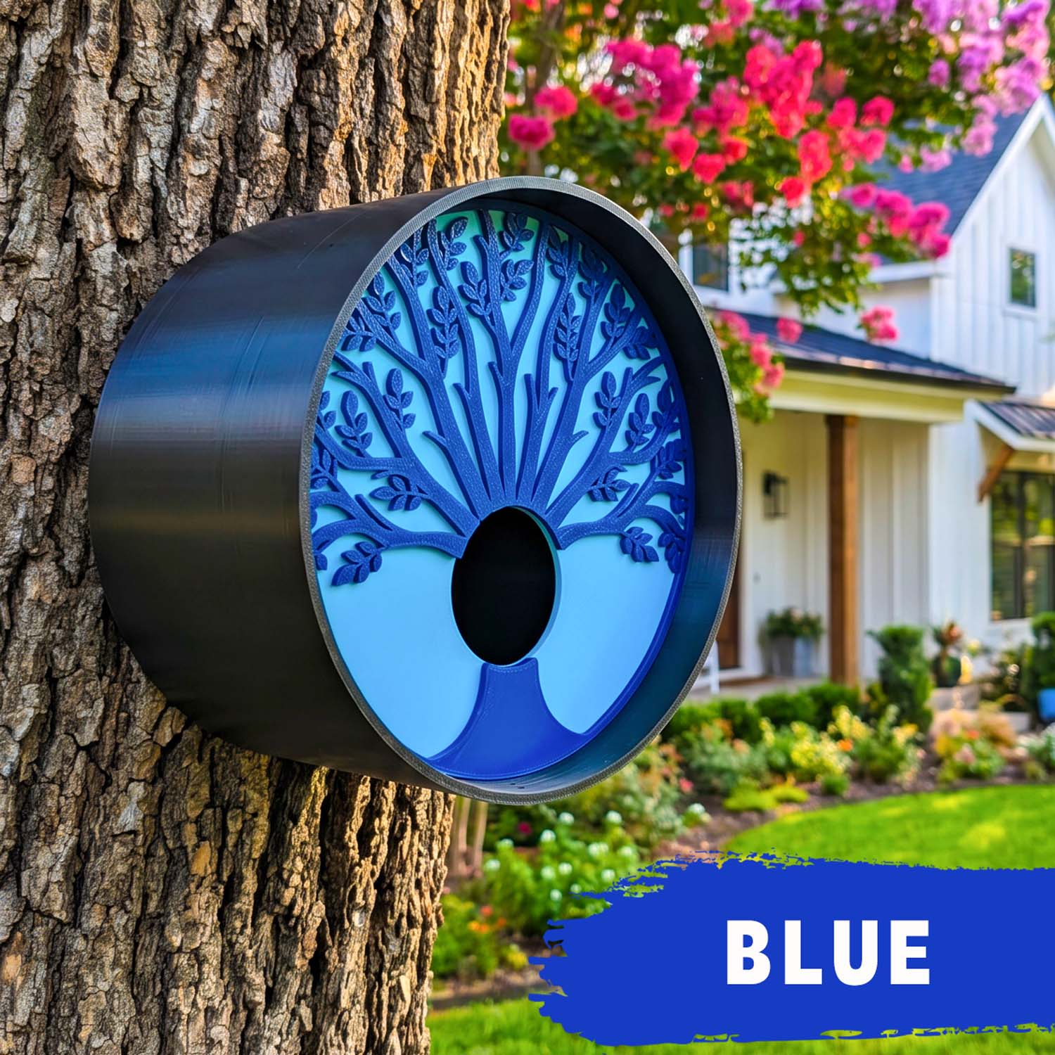 ADG42 Tranquil Tree Modern Round Birdhouses