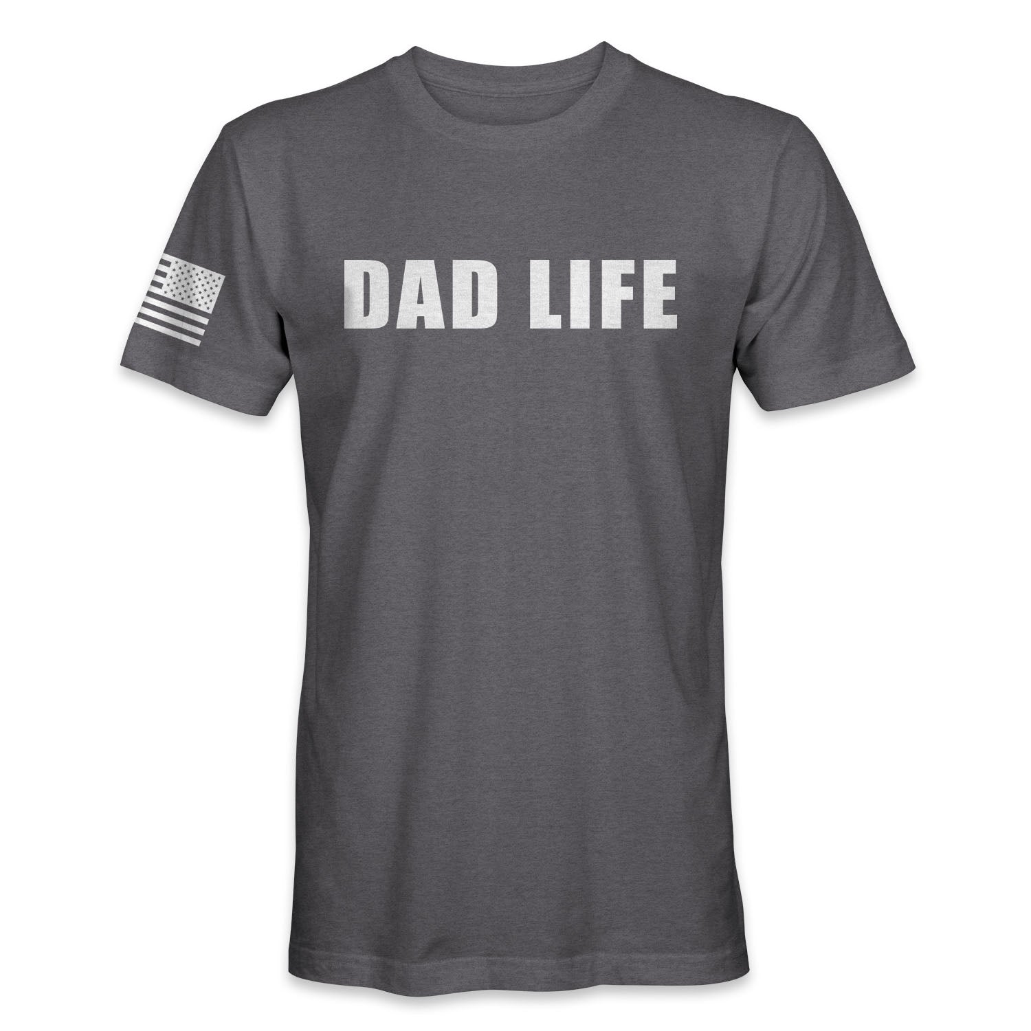 Dad Life T-Shirt Gift for New Dads Gray