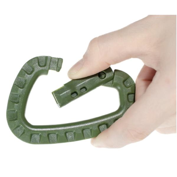 Active Doodie Dad Gear - Green D-Rings (2PCS) 3.25"x2.25" - 